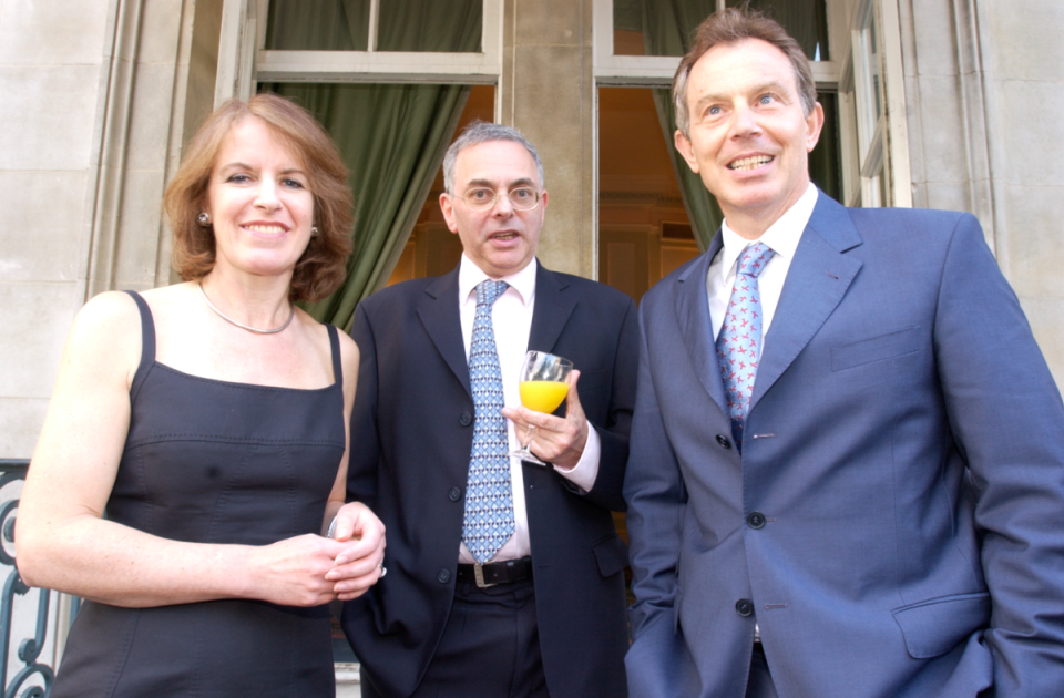 Charles Reiss’s retirement party at the RAC Club was attended by Tony Blair and Standard editor Veronica Wadley (NIGEL HOWARD)