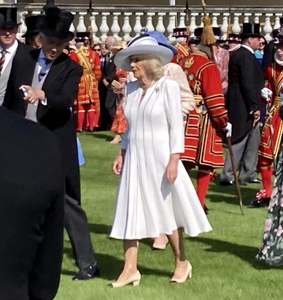 Somerset County Gazette: The Queen making her way to meet other guests