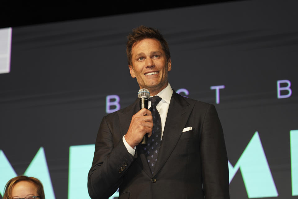 MIAMI, FL - NOVEMBER 17: Tom Brady attends the 25th Annual Pals Miami Gala at Ice Palace Studios on November 17, 2023 in Miami, Florida.  (Photo by Romain Morris/Getty Images)