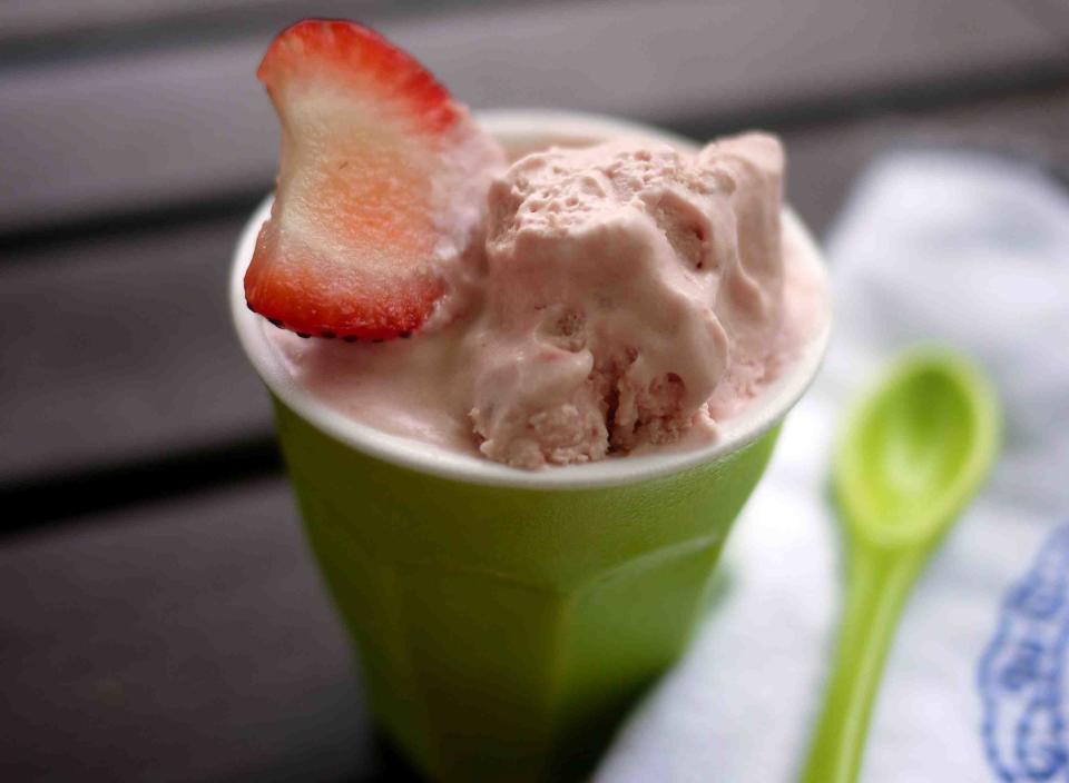 <strong>Get the <a href="http://food52.com/recipes/12768-strawberry-and-lime-ice-cream" target="_blank">Strawberry and Lime Ice Cream recipe</a> from This Little Piggy (Lisa) via Food52</strong>