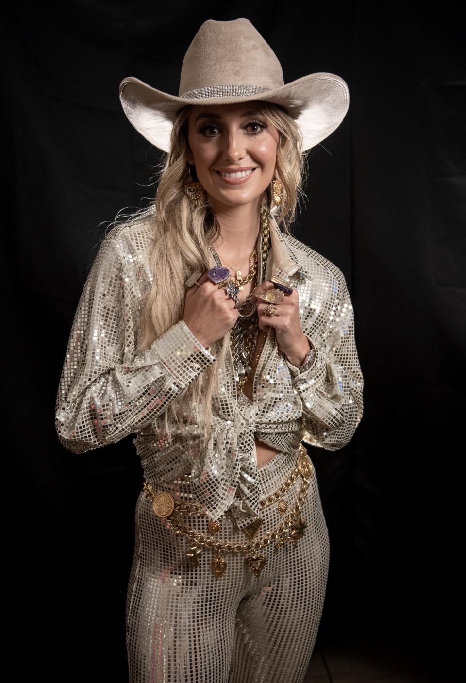 Lainey Wilson backstage at the Grand Ole Opry during the People's Choice Country Awards in Nashville, Tenn. on Thursday Sept. 28, 2023.