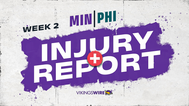 Eagles vs. Vikings Injury Report — Week 2