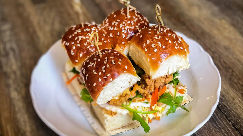 Crispy Oyster Sliders at The Ordinary