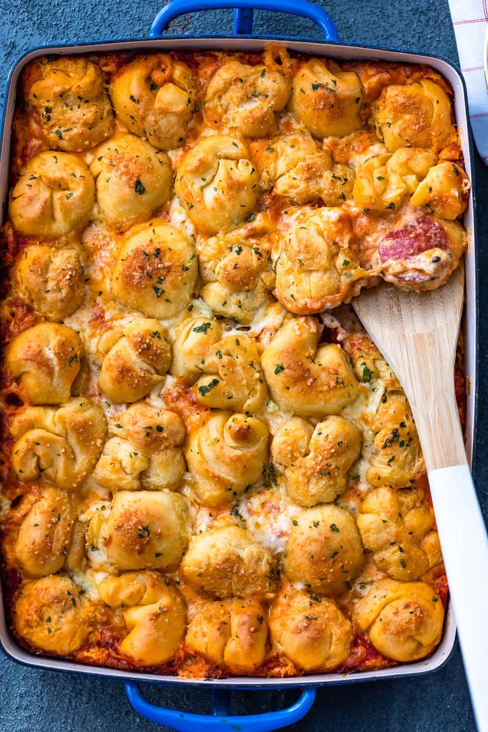 Garlic Bread Pizza Casserole