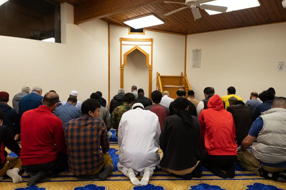 Scenes from inside the Islamic Society of Southeastern Massachusetts in South Dartmouth on April 23, 2022.