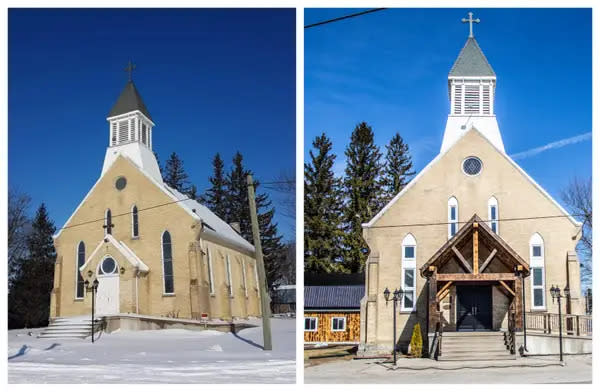 Die Sacred Heart Church wurde 1888 in der Gemeinde Princeton in Ontario, Kanada, erbaut. - Copyright: Harper and Co./Brian Ellis Sales Team