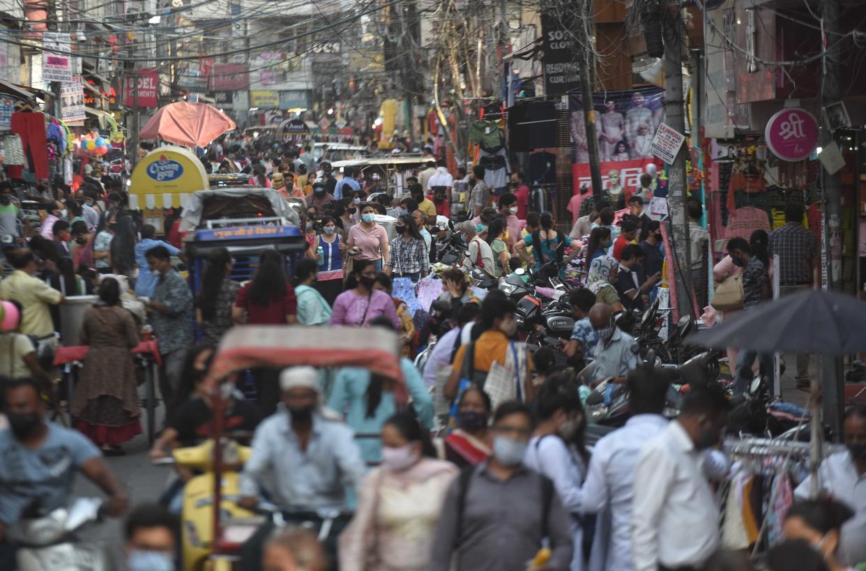 Kamla Nagar Market in New Delhi