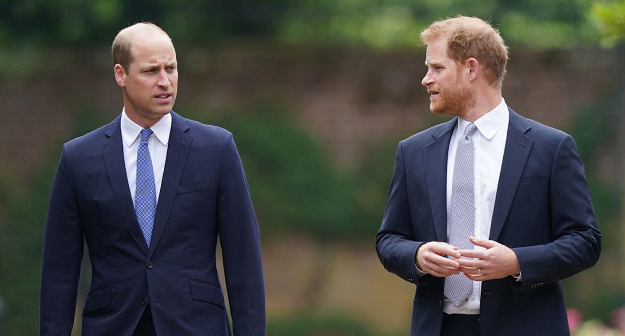 A royal expert has pointed out a hidden detail in Prince Harry's recent statement that hints at his relationship with his brother. Photo: Getty