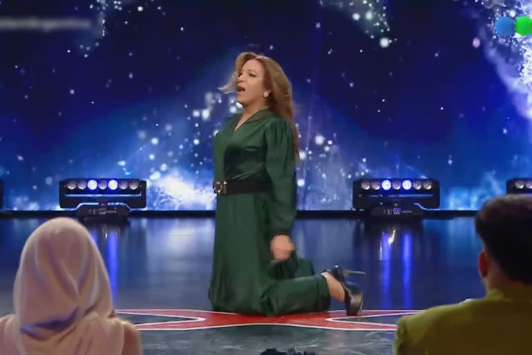 Lizy Tagliani protagonizó el blooper de la noche en Got Talent Argentina (Captura video Telefe)