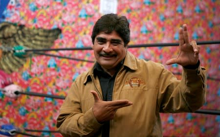 FILE PHOTO: Mexican musician Celso Pina poses before the presentation of his new record at a bar in downtown Monterrey