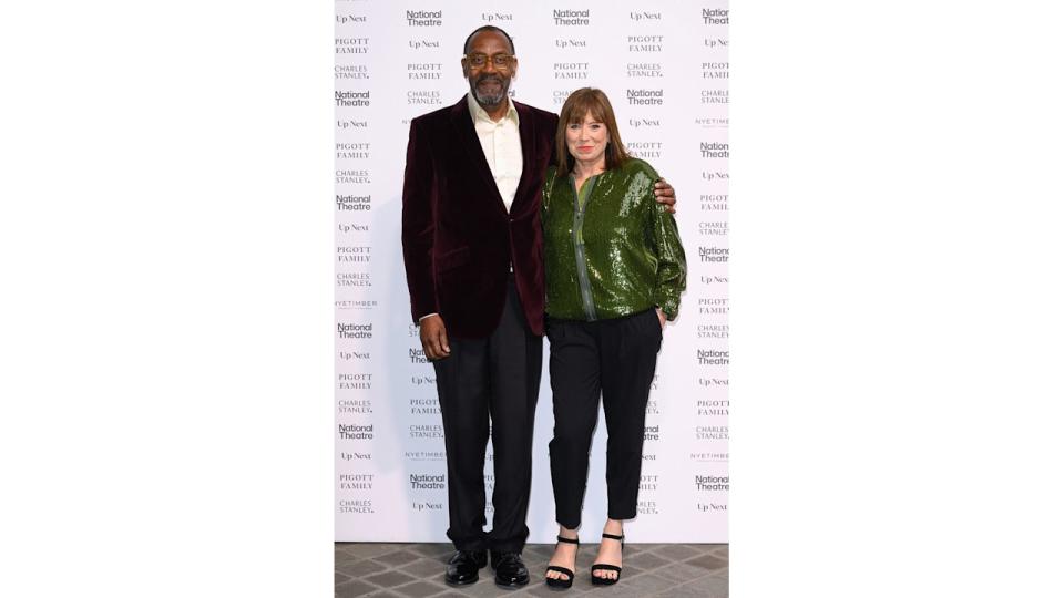 Lenny Henry and Lisa Makin at the National Theatre's 