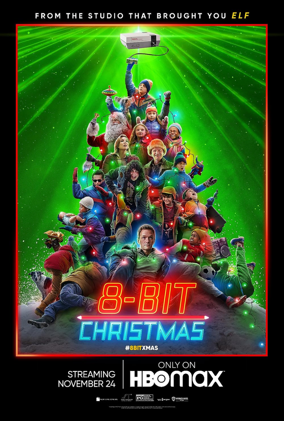 8 bit christmas movie poster