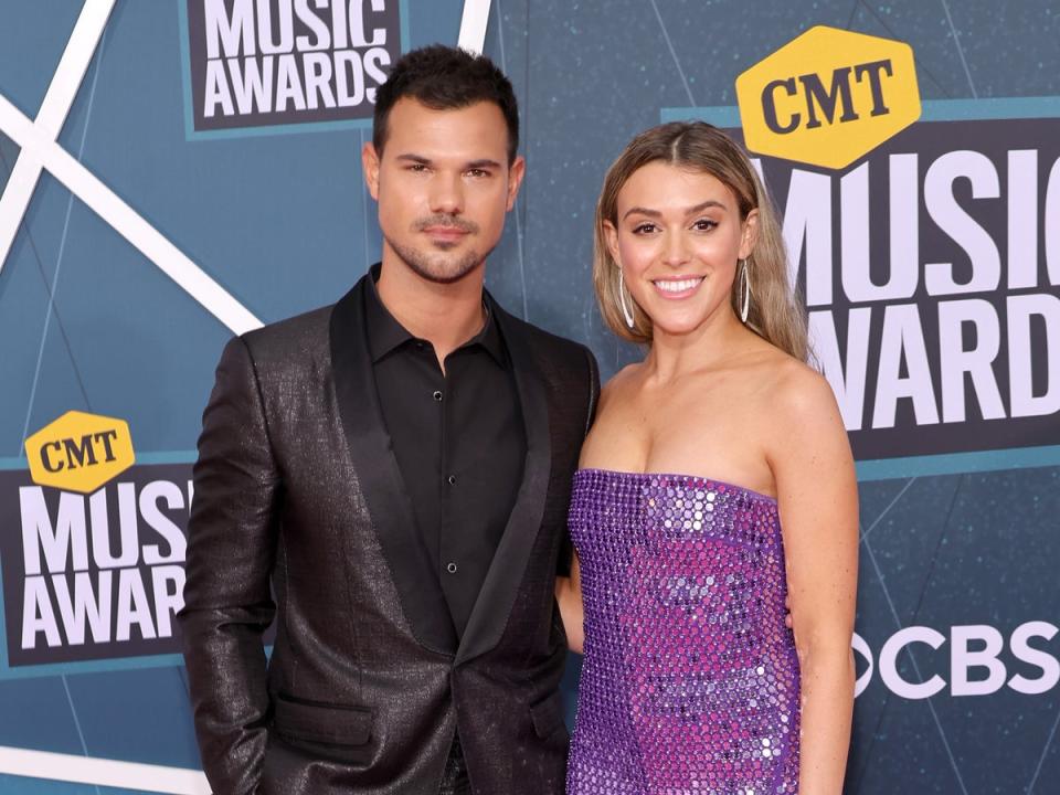 Taylor Lautner with his wife Taylor Lautner (Getty Images)