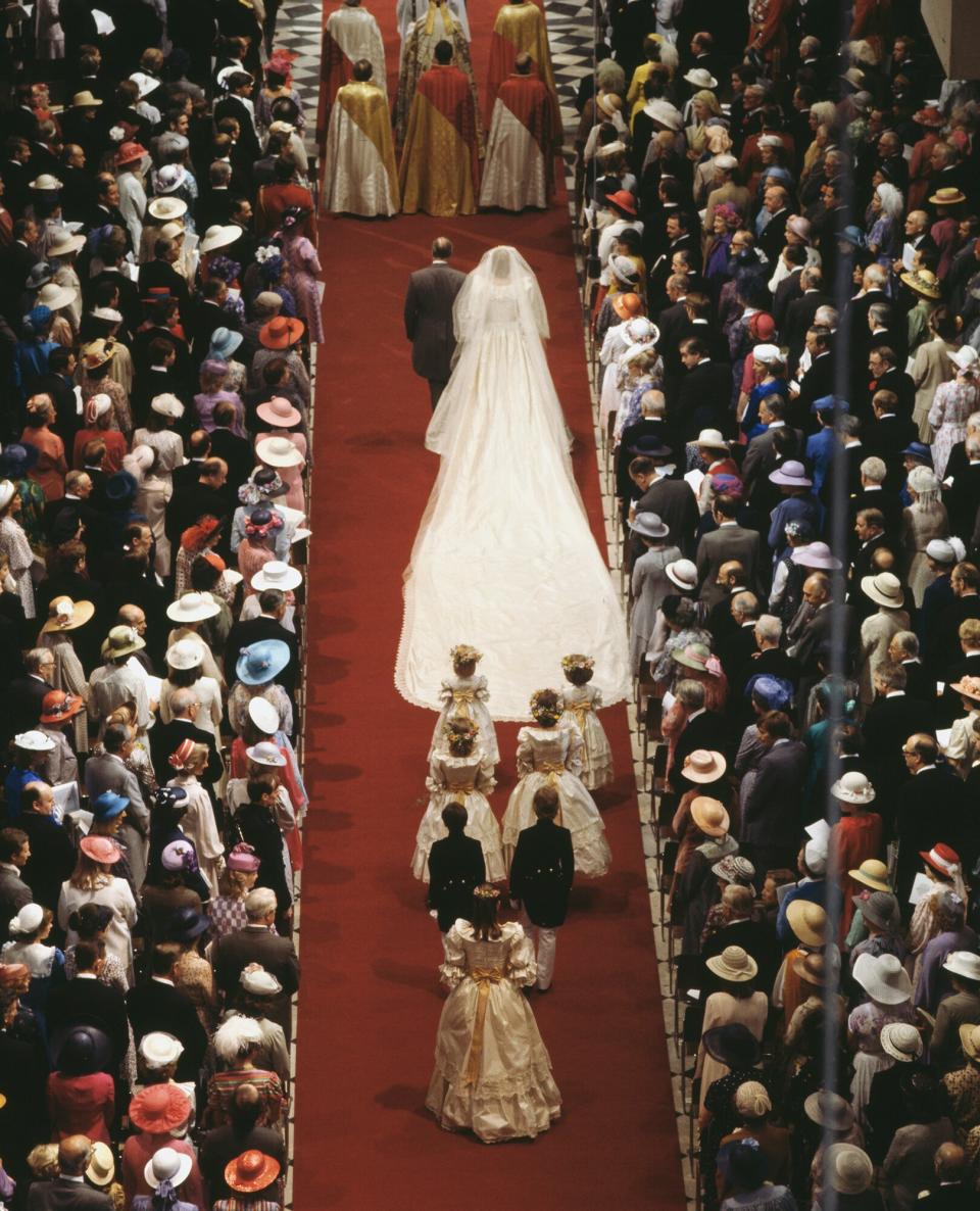 The wedding of Charles, Prince of Wales, and Lady Diana Spencer in St Paul's Cathedral, London, 29th July 1981