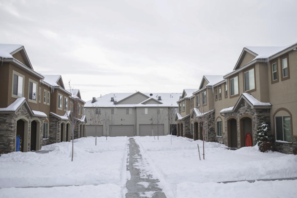 The townhouse complex in Rexburg, Idaho, where Lori Vallow and Chad Daybell were last seen. Source: AP