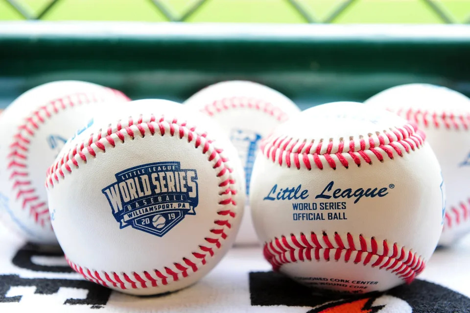 Aug 21, 2019; South Williamsport, PA, USA; A general view of the baseballs used during the game between the Asia-Pacific Region and Japan Region during the Little League World Series at Howard J. Lamade Stadium. Mandatory Credit: Evan Habeeb-USA TODAY Sports