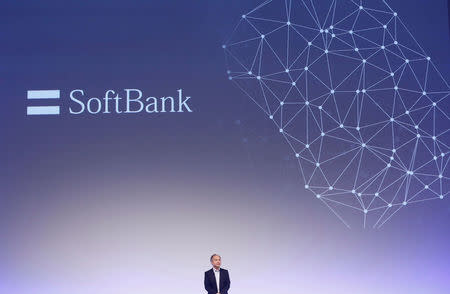 SoftBank Group Corp Chairman and CEO Masayoshi Son speaks at SoftBank World 2016 conference in Tokyo, Japan, July 21, 2016. REUTERS/Kim Kyung-Hoon/File Photo