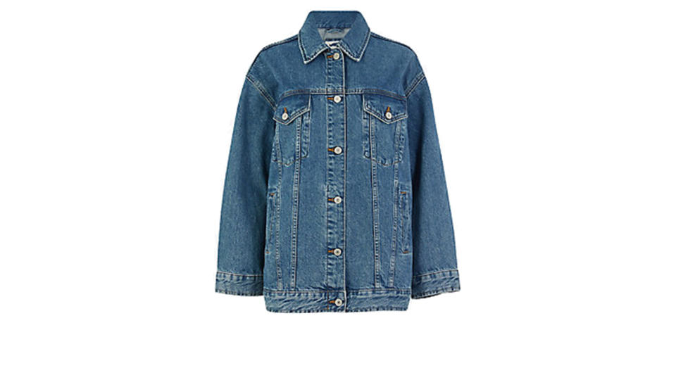 Denim Single Breasted Jacket