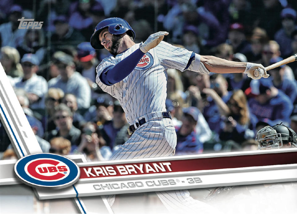 Kris Bryant is card No. 1 in Topps' 2017 set, which is quite an honor. (Topps)