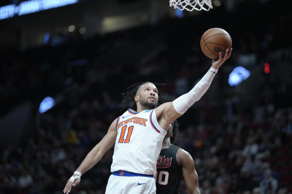 Jalen Brunson is on fire. (Soobum Im/Getty Images)