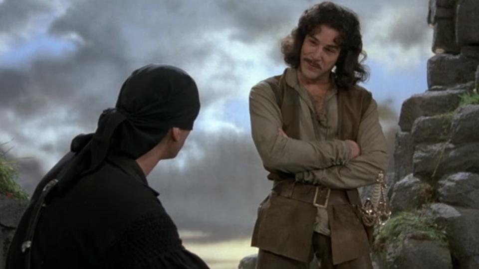 Indigo chatting with the Man in Black in The Princess Bride