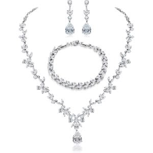 crystal jewelry set