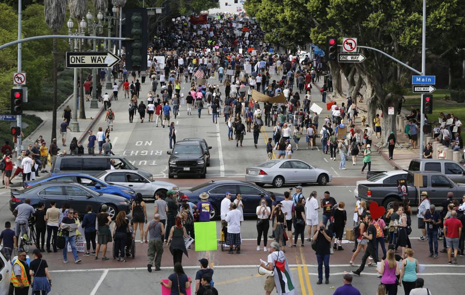 Anti-Trump protesters