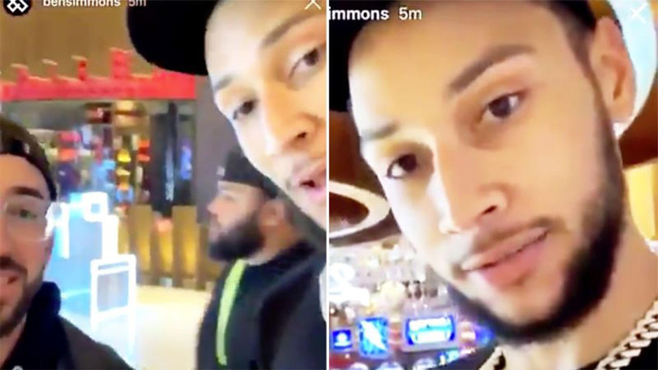 Ben Simmons slammed the Crown casino in Melbourne. (Images: Ben Simmons)