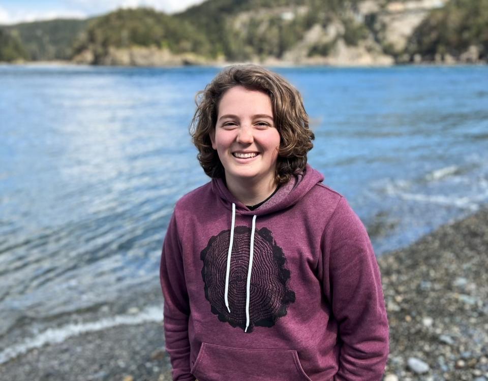 This photo provided by Laura Short shows Eli Bundy on April 15, 2022 at Deception Pass in Washington. In South Carolina, where a proposed law would ban transgender treatments for kids under age 18, Eli Bundy hopes to get breast removal surgery next year before college. Bundy, 18, who identifies as nonbinary, supports updated guidance from an international transgender health group that recommends lower ages for some treatments. (Laura Short via AP)