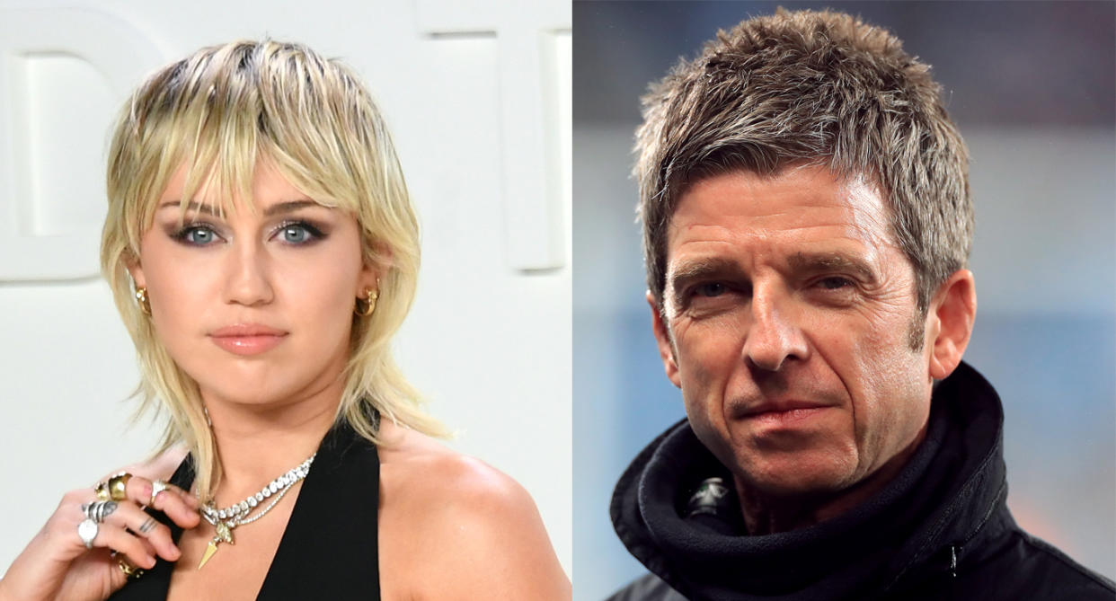 Noel Gallagher criticised Miley Cyrus' VMAs performance. (Photo by Mike Coppola/FilmMagic. Mike Egerton/PA Images via Getty Images)