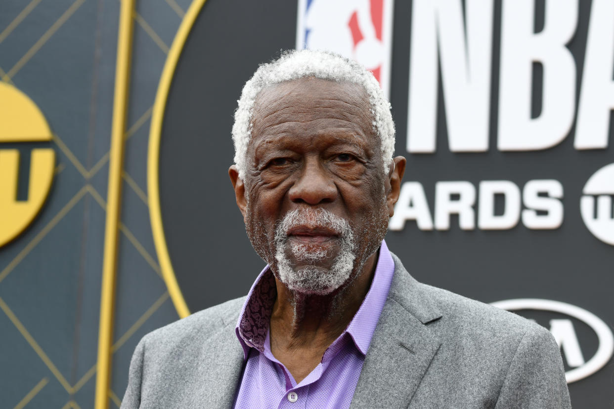 SANTA MONICA, CALIFORNIA - JUNE 24: Bill Russell attends the 2019 NBA Awards presented by Kia on TNT at Barker Hangar on June 24, 2019 in Santa Monica, California. (Photo by Michael Kovac/Getty Images for Turner Sports)