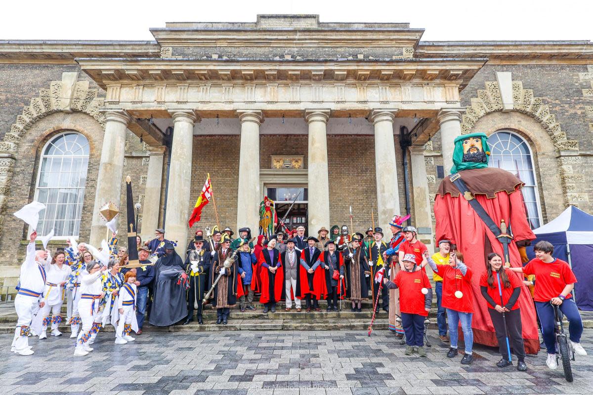 Salisbury City Council hosted its Saint George's Day celebration on Sunday, April 28, which included Morris dancers, a procession and an appearance from the Salisbury Giant. <i>(Image: Spencer Mulholland)</i>