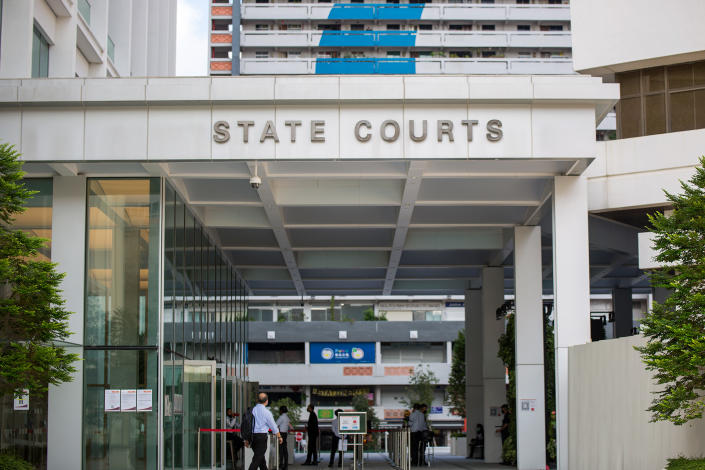 The State Courts building seen on 21 April 2020. (PHOTO: Dhany Osman / Yahoo News Singapore)