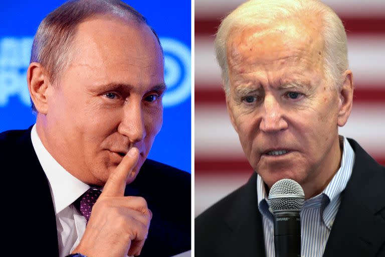 Vladimir Putin y Joe Biden