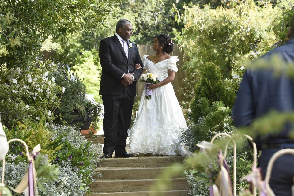 Griffith's (Alexis Floyd) and her father Dewayne (Jonathan Adams) on 'Grey's Anatomy'