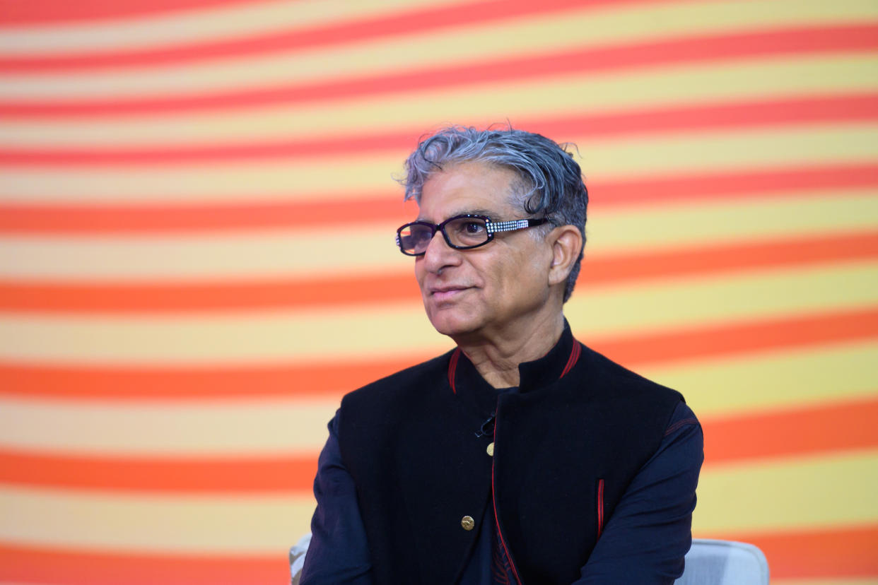 TODAY -- Pictured: Deepak Chopra on Tuesday, April 9, 2019 -- (Photo by: Nathan Congleton/NBCU Photo Bank/NBCUniversal via Getty Images via Getty Images)