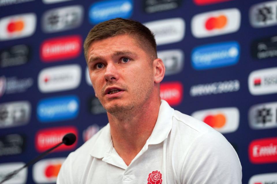 Owen Farrell says some critics forget they are ‘dealing with people, with human beings’ (PA)