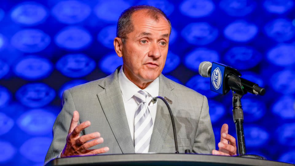 ACC commissioner James Phillips speaks to the media during ACC Media Days at The Westin Charlotte. - Jim Dedmon/USA Today Network