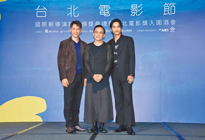 温昇豪（左起）、陳以文、范少勳3位準影帝心情平靜不緊張。（羅永銘攝）
