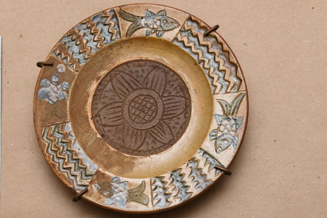 An ornate plate.