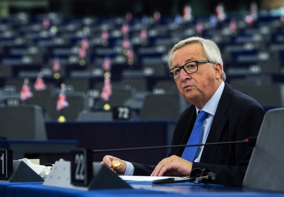 European Commission president Jean-Claude Juncker at the European parliament in Strasbourg: AFP/Getty Images