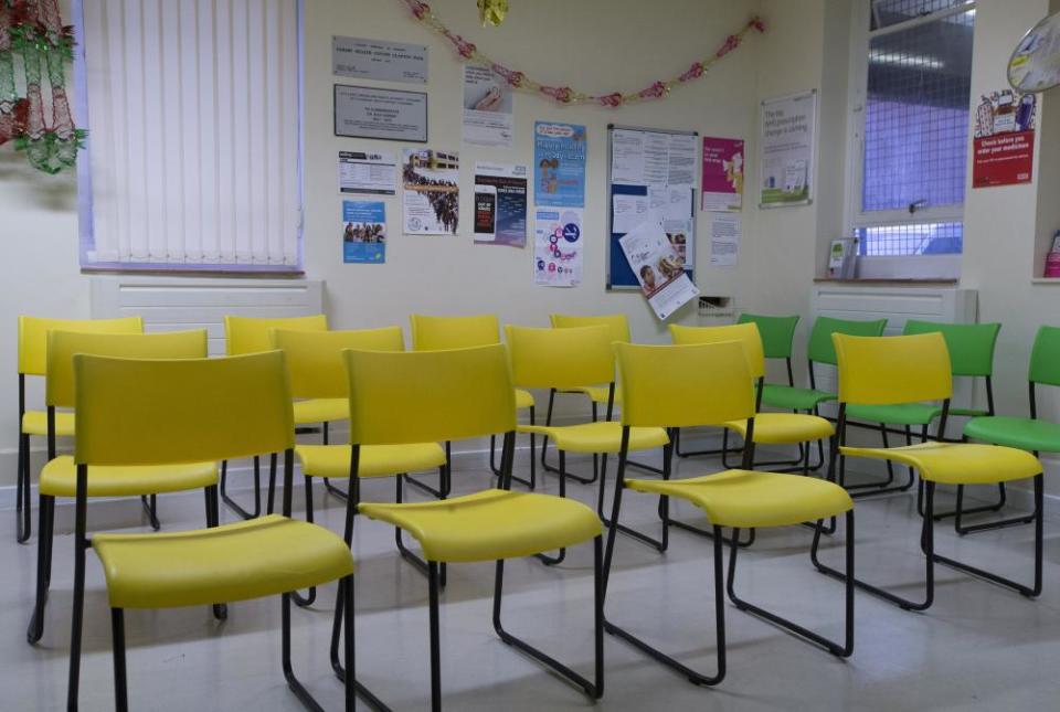 A GP surgery waiting room