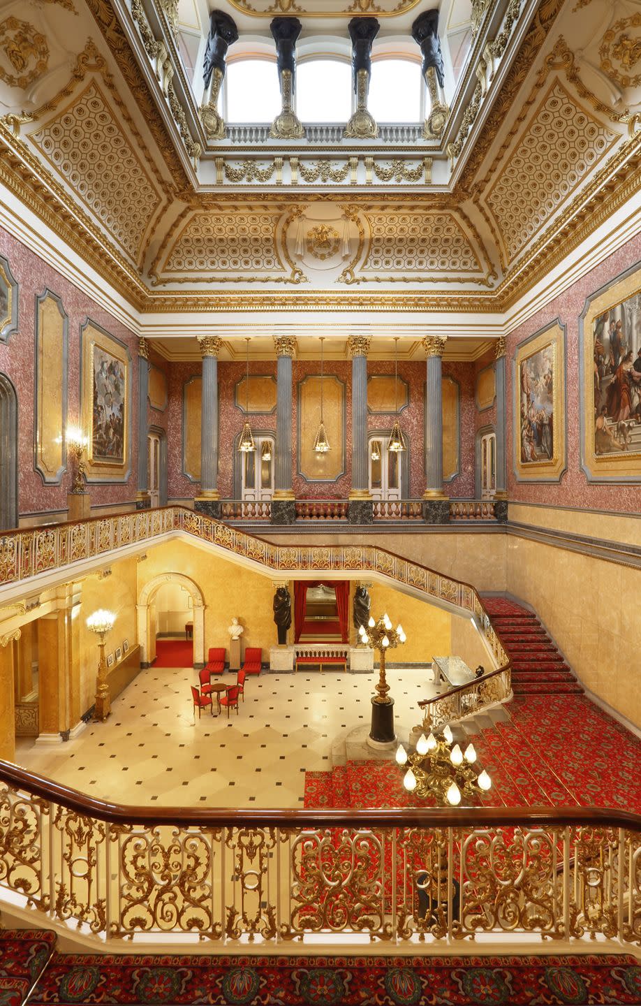 Lancaster House serves as Buckingham Palace.