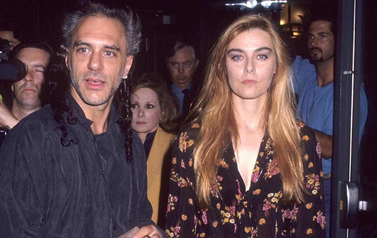 Andy Ruben and Katt Shea at the 1992 L.A. premiere of Poison Ivy. (Photo by Ron Galella, Ltd./Ron Galella Collection via Getty Images)