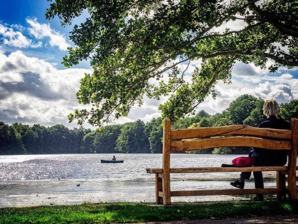 The lake at Lullingstone Castle is popular with local anglers (Credit: Lullingstone Castle)