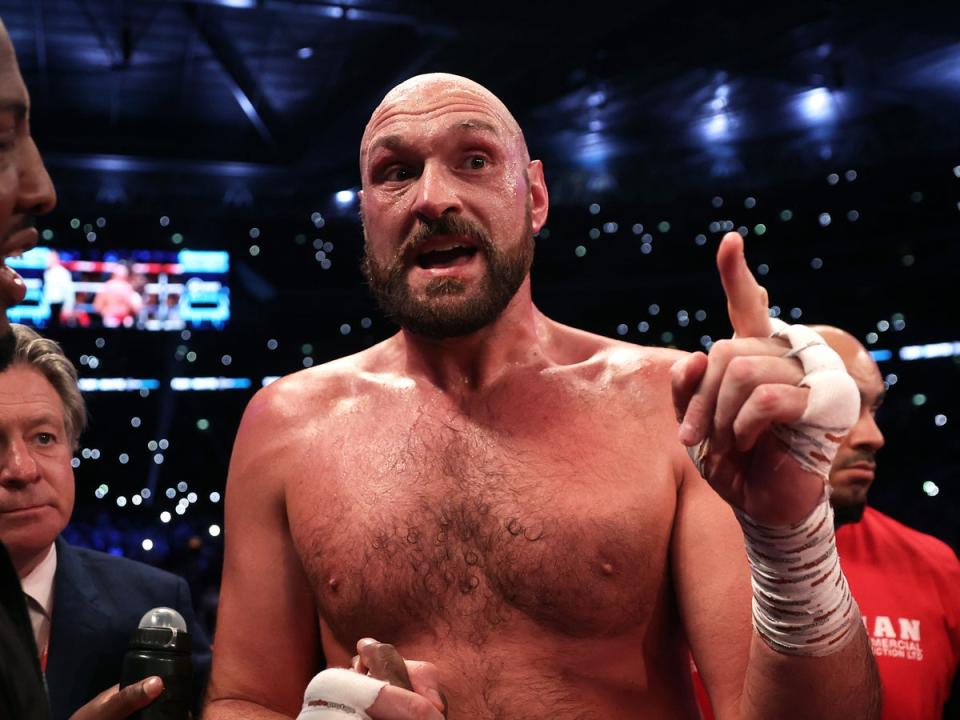 World heavyweight champion Tyson Fury will fight again when the price is right  (Getty Images)