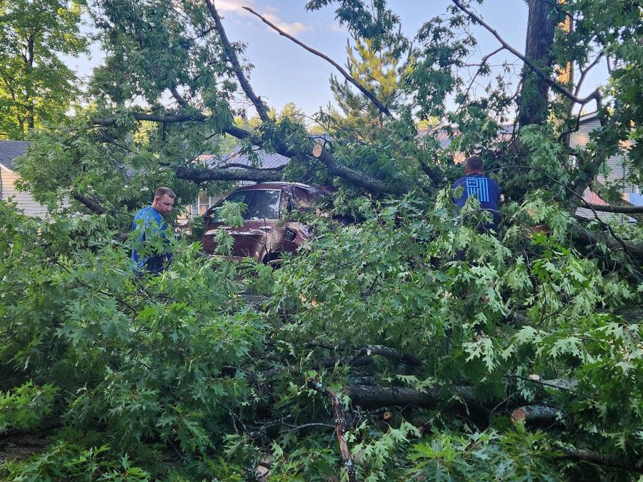 Storm damage in Lake George on July 5, 2024. Courtesy Dean Bevacqua