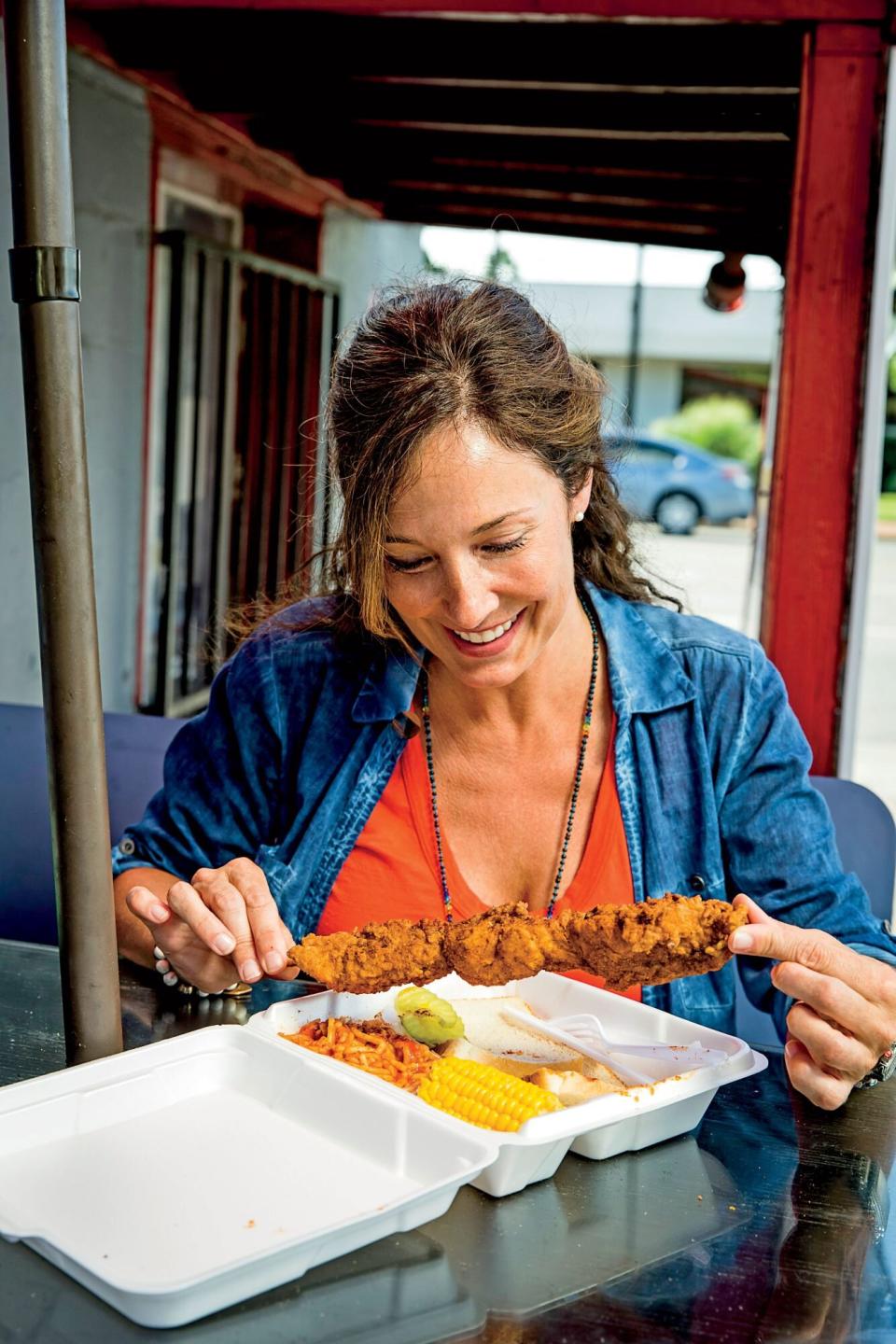 Chicken on a Stick at Bolton's Spicy Chicken &amp; Fish in Nashville, TN