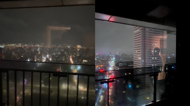 有網友花了1.3萬元訂飯店，號稱能看到台北101，但根本找不到。（圖／翻攝自爆料公社 臉書）