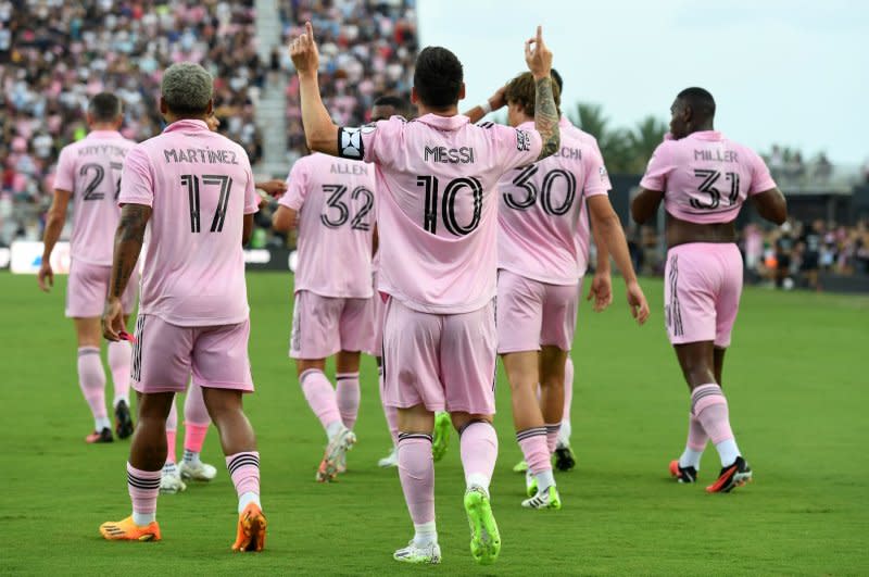 Lionel Messi and Inter Miami beat Toronto FC 4-0 on Wednesday in Fort Lauderdale, Fla. File Photo by Larry Marano/UPI